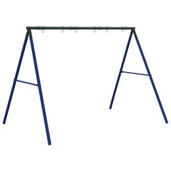 Schommelframe voor buiten met 6 ophanghaken staal blauw
