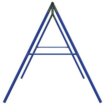 Schommelframe voor buiten met 8 ophanghaken staal blauw