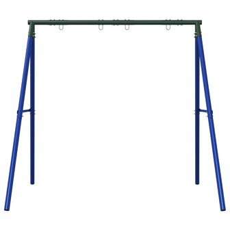 Schommelframe voor buiten met 4 ophanghaken staal blauw