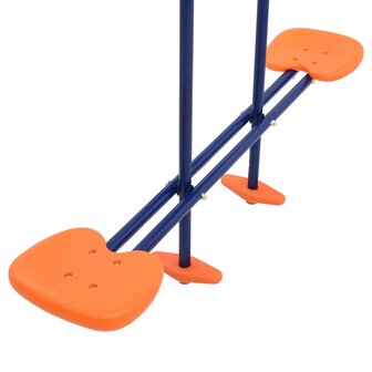 Schommelset met turnringen en 4 zitjes staal