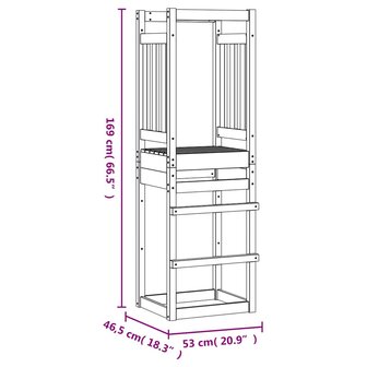 Speeltoren 53x46,5x169 cm massief douglashout