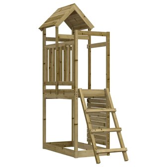 Speelhuis 52,5x110,5x214 cm ge&iuml;mpregneerd grenenhout