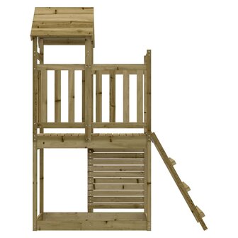 Speelhuis 52,5x110,5x214 cm ge&iuml;mpregneerd grenenhout