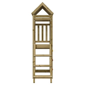 Speelhuis 52,5x110,5x214 cm ge&iuml;mpregneerd grenenhout