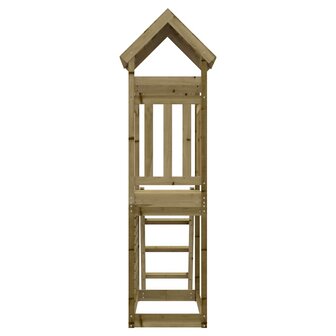 Speelhuis 52,5x110,5x214 cm ge&iuml;mpregneerd grenenhout