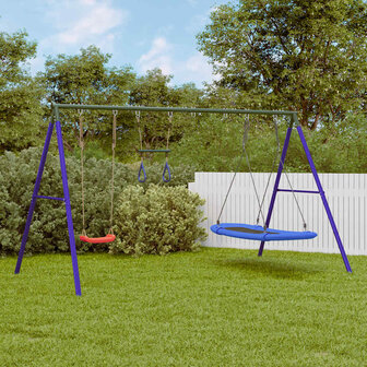 Schommelset met schommel, trapeze en nestschommel
