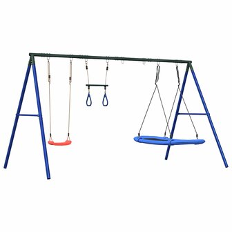 Schommelset met schommel, trapeze en nestschommel