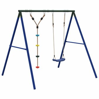 Schommelset met schommel en klimtouw met schijven