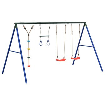 Schommelset met schommels, trapeze en klimschommel met schijven