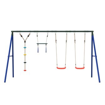Schommelset met schommels, trapeze en klimschommel met schijven