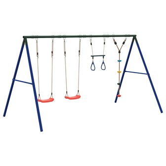 Schommelset met schommels, trapeze en klimschommel met schijven