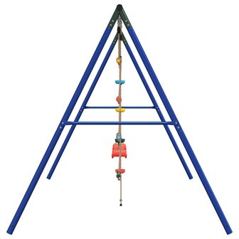 Schommelset met schommels, ladder en klimtouw met schijven