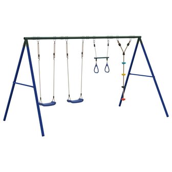 Schommelset met schommels, trapeze en klimschommel met schijven