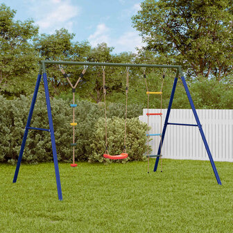 Schommelset met schommel, ladder en klimtouw met schijven