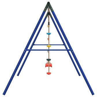 Schommelset met schommel, ladder en klimtouw met schijven