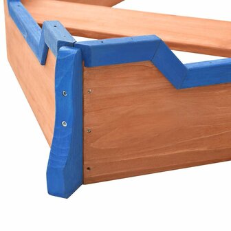 Zandbak piratenschip 190x94,5x101 cm vurenhout