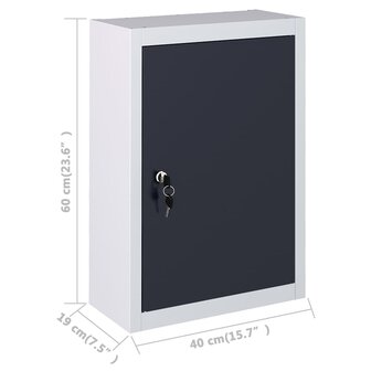 Werkbank met vier wandpanelen en twee kasten