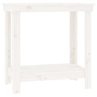 Werkbank 80x50x80 cm massief grenenhout wit