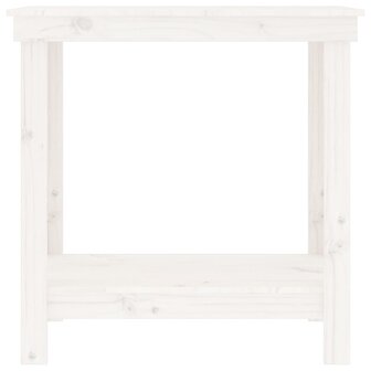 Werkbank 80x50x80 cm massief grenenhout wit