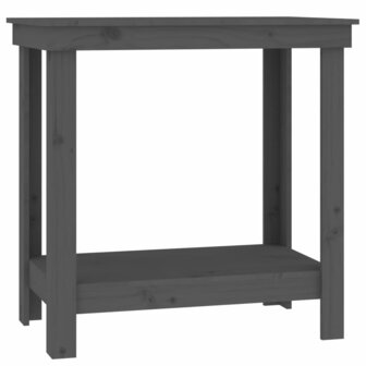 Werkbank 80x50x80 cm massief grenenhout grijs
