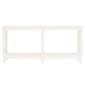 Werkbank 180x50x80 cm massief grenenhout wit
