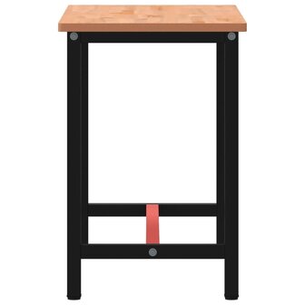 Werkbank 115x55x81,5 cm massief beukenhout en metaal