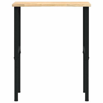 Werkbank 80x60x(71,5-98) cm massief eikenhout