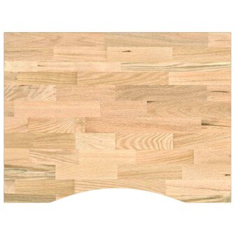 Werkbank 80x60x(71,5-98) cm massief eikenhout