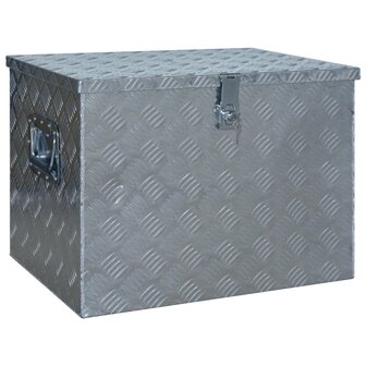 Aluminium kist 610x430x455 mm zilverkleurig