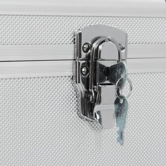 Opbergkoffers 3 st aluminium zilverkleurig