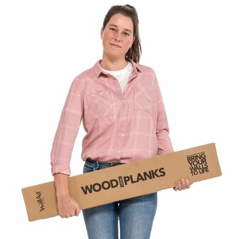 Planken 30 st GL-WA34 hout-look schuurhout eiken omberbruin