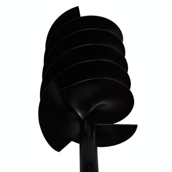 Grondboor met handvat en schroefkop 200 mm (zwart)