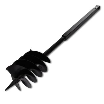 Grondboor met handvat 180 mm en verlengstukken 9 m (staal)