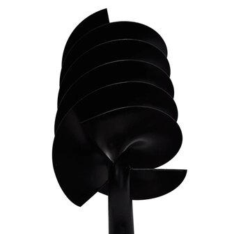 Grondboor met handvat 180 mm en verlengstukken 9 m (staal)