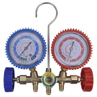Manometer set voor airco met 2-richtingen