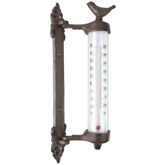 Muurthermometer gietijzer bruin BR20