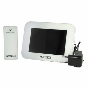 Weerstation digitaal H12,5 x 17,5 x 2,5 cm wit