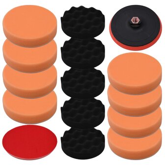 14-delige Polijstpadset 150 mm