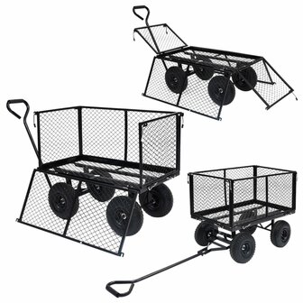 Tuinwagen 350 kg zwart