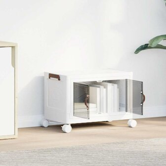 Opbergbox stapelbaar met wielen 28 L 48,5x29,5x33 cm