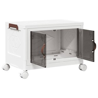 Opbergbox stapelbaar met wielen 28 L 48,5x29,5x33 cm