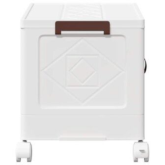 Opbergbox stapelbaar met wielen 28 L 48,5x29,5x33 cm