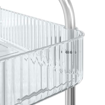 Opbergtrolley 4-laags 37x28x95 cm acryl transparant