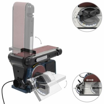 Vlak- en bandschuurmachine elektrisch 370 W 150 mm
