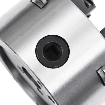 Klauwplaat met 4 bekken zelfcentrerend 100 mm staal