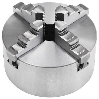 Klauwplaat met 4 bekken zelfcentrerend 125 mm staal