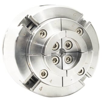 Houtklauwplaat 4 bekken M33 verbinding 96 mm staal zilverkleur