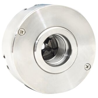 Houtklauwplaat 4 bekken M33 verbinding 96 mm staal zilverkleur