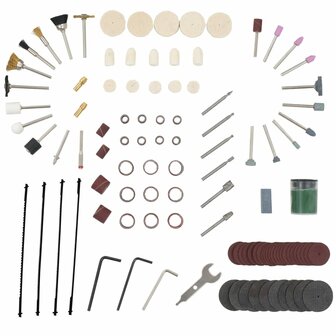 Figuurzaagmachineset 125 W 252 mm 108-delig