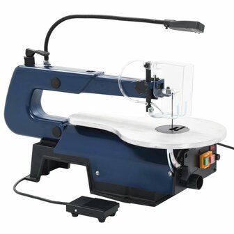 Figuurzaagmachine elektrisch met voetpedaal en LED-lampje 125 W
